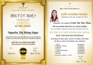 Làm Bằng Nail Quốc Tế ở đâu để có chất lượng đẹp như thật?