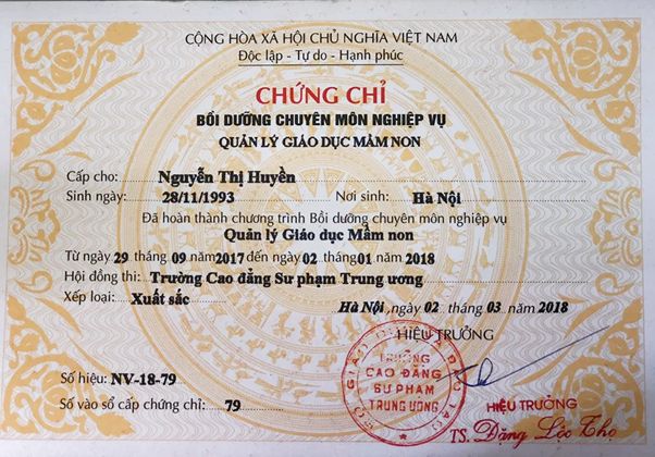 Chứng Chỉ Quản Lý Mầm Non Và Những Điều Cần Biết
