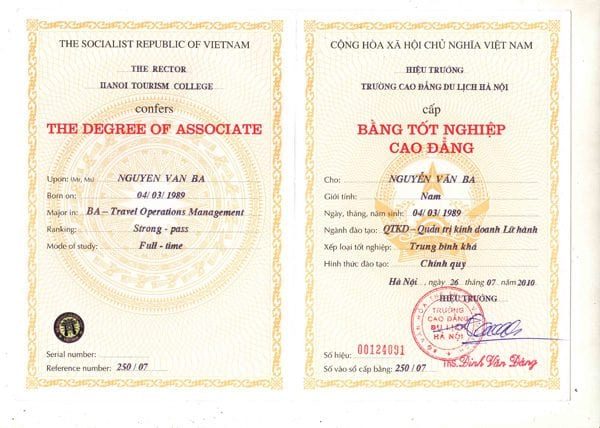 Làm Bằng Cao Đẳng Nghề Du Lịch Sài Gòn Uy Tín Giá Rẻ