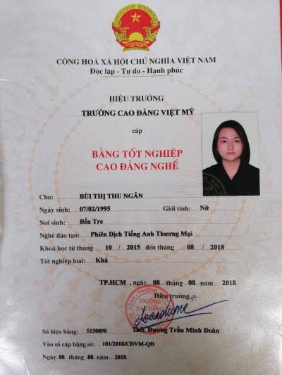 Làm Bằng Cao Đẳng Việt Mỹ Chuyên Nghiệp - Uy Tín - Giá Rẻ