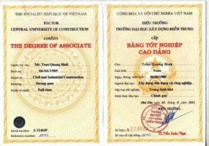 Làm Bằng Cao Đẳng Xây Dựng TPHCM Chuyên Nghiệp