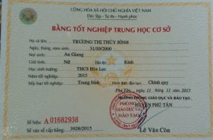 Làm Bằng Cấp 2 Giá Rẻ Kèm Học Bạ - Bảng Điểm Uy Tín