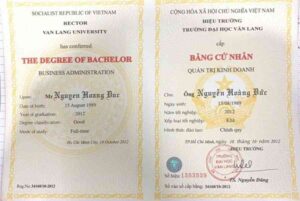 Làm Bằng Đại Học Văn Lang Phôi Thật Chuyên Nghiệp Nhất