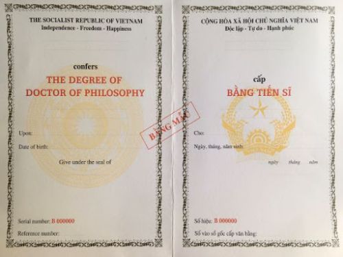 Làm Bằng Thạc Sĩ - Tiến Sĩ Phôi Thật Bao Công Chứng Xin Việc