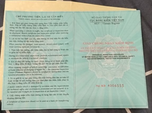 Làm Giấy Đăng Kiểm Giả Phôi Thật Không Cần Kiểm Tra Xe