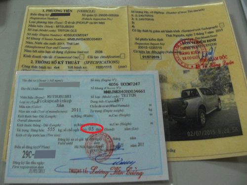 Làm Giấy Đăng Kiểm Giả Phôi Thật Không Cần Kiểm Tra Xe