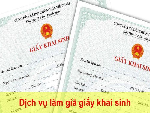 Dịch vụ làm giấy khai sinh giả ở đâu chất lượng nhất?