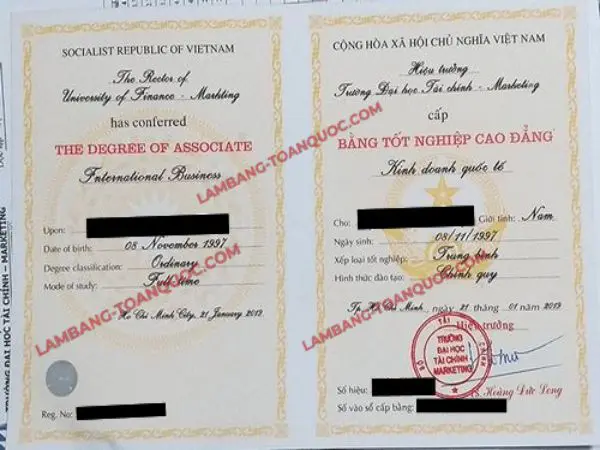 Làm Bằng Cao Đẳng Phôi Thật Bao Xin Việc Giá Từ 2 Triệu