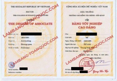 Làm Bằng Cao Đẳng Phôi Thật Bao Xin Việc Giá Từ 2 Triệu