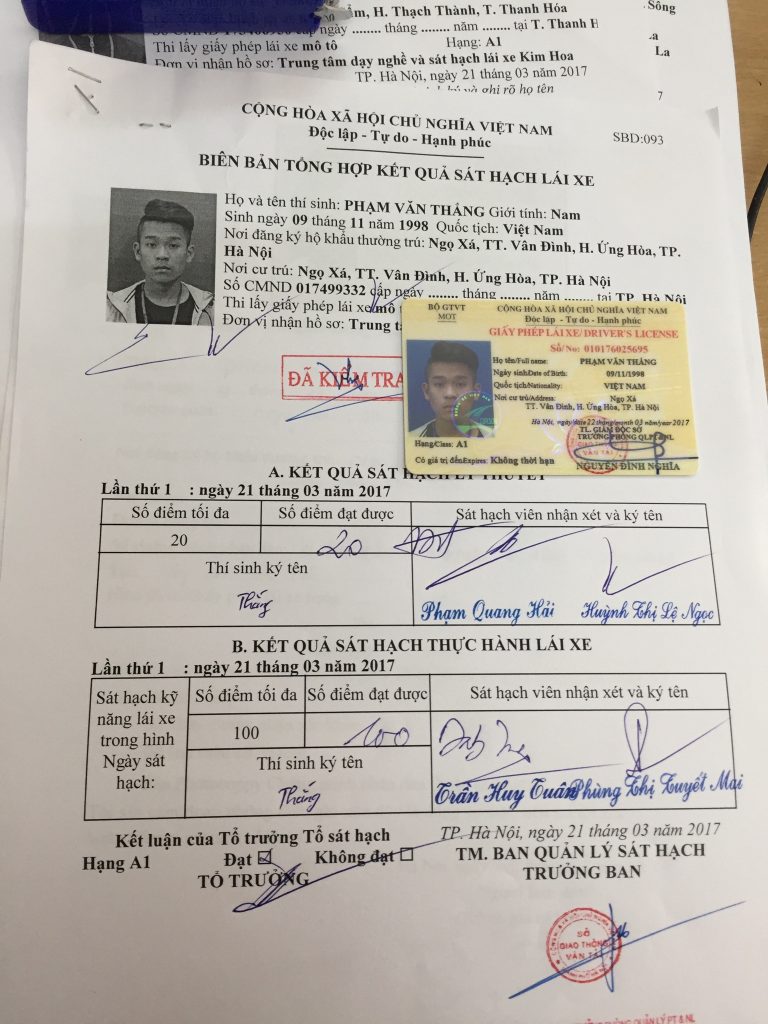 Làm Bằng Lái Xe Có Hồ Sơ Gốc Giá Rẻ, Không Cần Thi