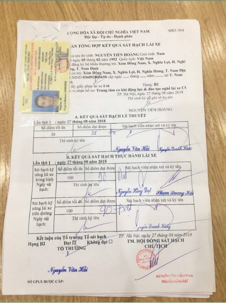 Làm Bằng Lái Xe Có Hồ Sơ Gốc Giá Rẻ, Không Cần Thi