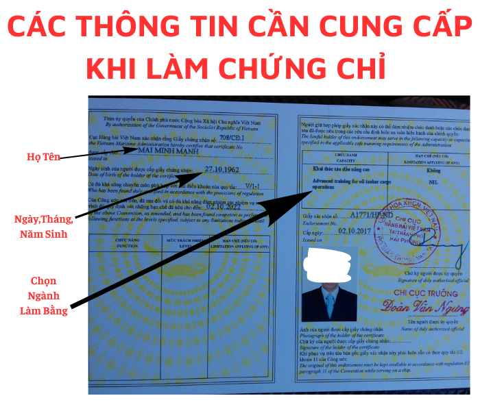 Làm Chứng Chỉ Tàu Dầu Lấy Ngay Tại Làm Bằng Đại Học