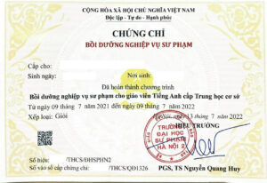 Làm Chứng Chỉ Sư Phạm Giá Rẻ Tại Làm Bằng Đại Học