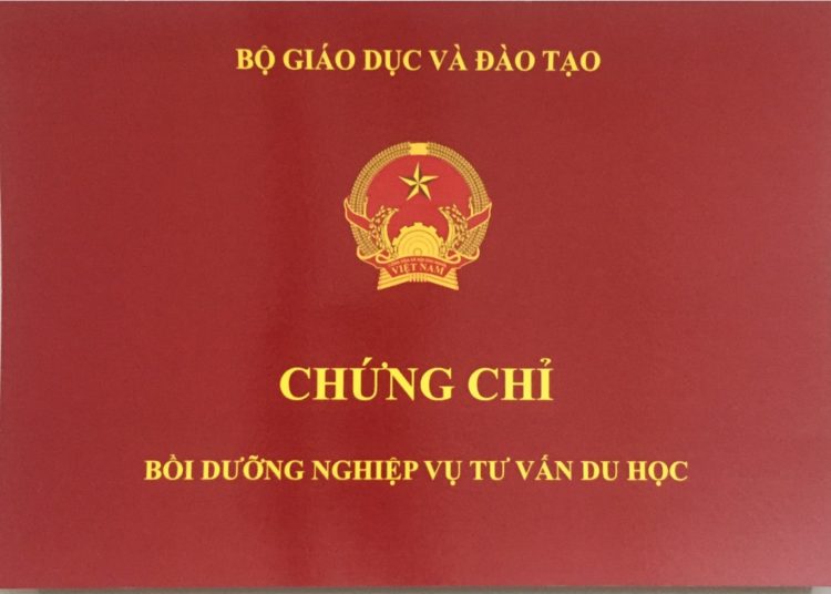 Làm Chứng Chỉ Tư Vấn Du Học Phôi Thật Lấy Ngay Giá Rẻ