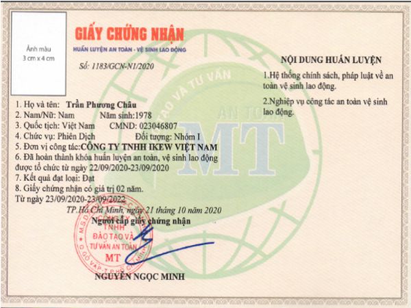 Làm Chứng Chỉ An Toàn Lao Động Tại Làm Bằng Đại Học