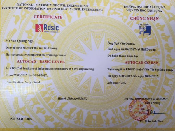 Hỗ Trợ Làm Chứng Chỉ Autocad Giả Tại Làm Bằng Đại Học