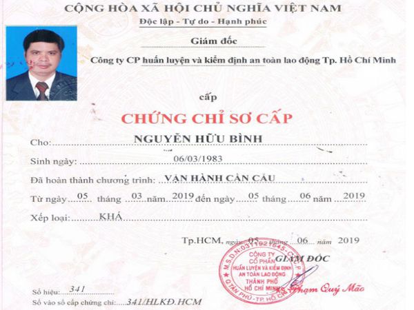 Làm Chứng Chỉ Cầu Trục Lấy Ngay Tại Làm Bằng Đại Học