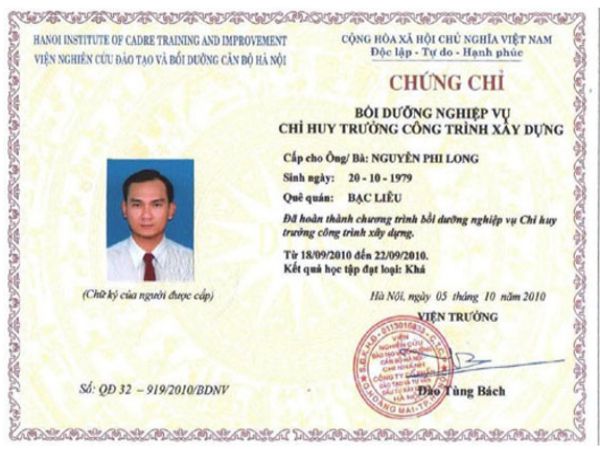 Làm Chứng Chỉ Chỉ Huy Trưởng Chuyên Nghiệp Tại Làm Bằng Đại Học