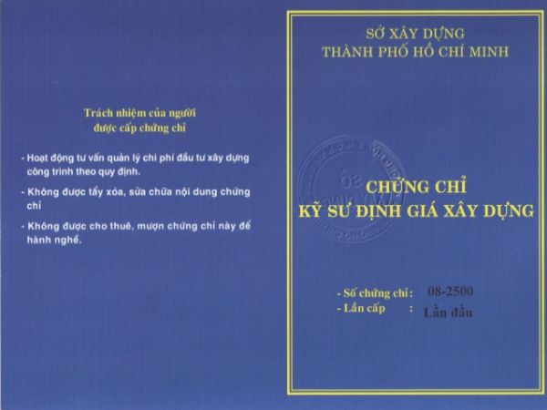 Làm Chứng Chỉ Định Giá Xây Dựng Tại Làm Bằng Đại Học