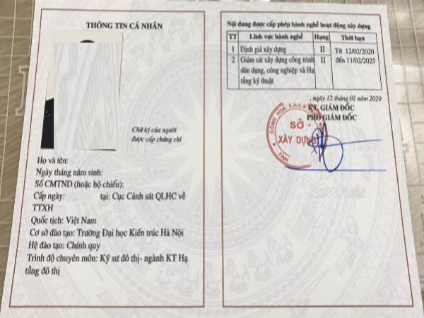 Làm Chứng Chỉ Định Giá Xây Dựng Uy Tín Tại Làm Bằng Đại Học