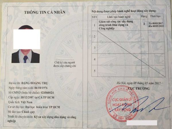 Làm Chứng Chỉ Giám Sát Xây Dựng Giá Rẻ - Nhanh Chóng