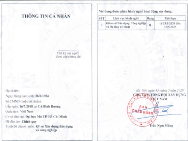 Làm Chứng Chỉ Giám Sát Xây Dựng Giá Rẻ - Nhanh Chóng