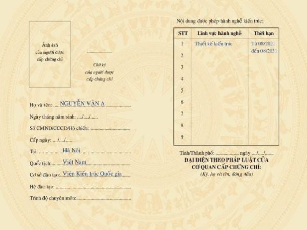 Làm Chứng Chỉ Hành Nghề Kiến Trúc Sư Giá Rẻ Tại LBTQ