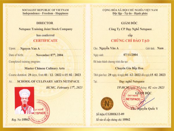 Dịch Vụ Làm Chứng Chỉ Nấu Ăn Uy Tín, Giá Rẻ Trên Toàn Quốc