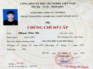 Làm Chứng Chỉ Nghề Điện Lấy Ngay Tại Làm Bằng Đại Học