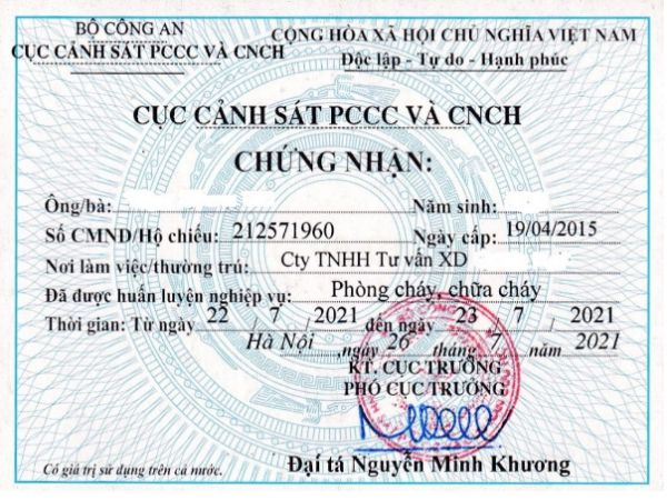 Làm Chứng Chỉ Phòng Cháy Lấy Ngay Tại Làm Bằng Đại Học