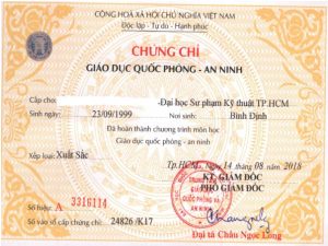 Làm Chứng Chỉ Quốc Phòng Lấy Ngay Tại Làm Bằng Đại Học