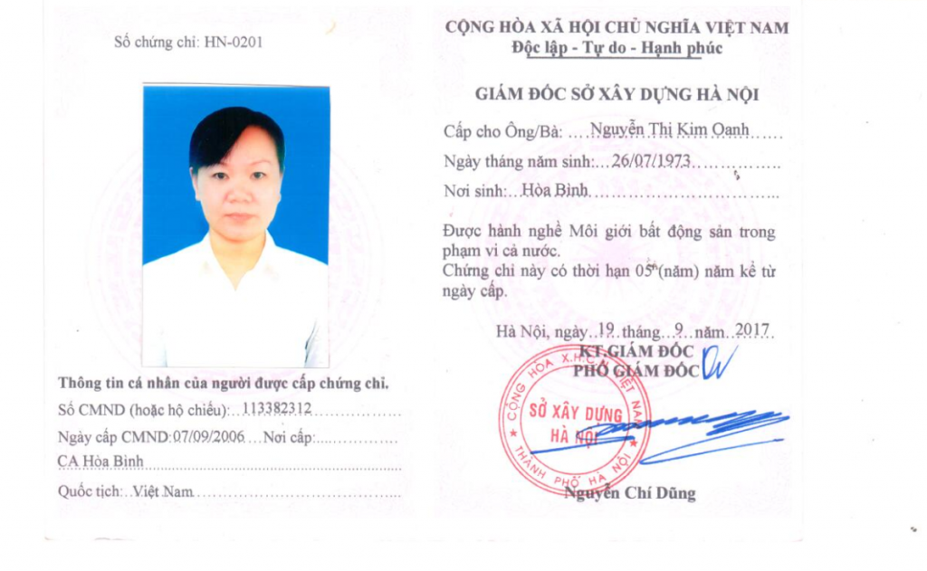 Dịch Vụ Làm Chứng Chỉ Môi Giới Bất Động Sản Uy Tín Và Nhanh Chóng