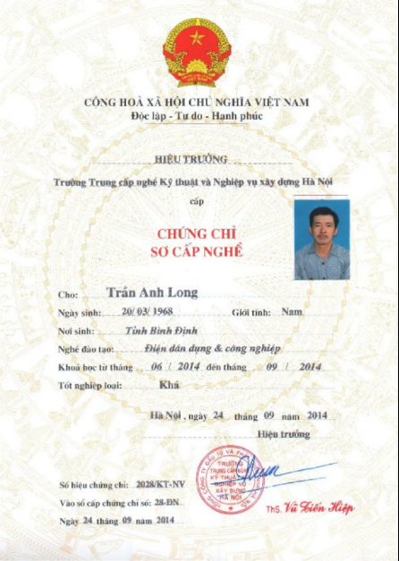 Làm Chứng Chỉ Nghề Điện Lấy Ngay Tại Làm Bằng Đại Học