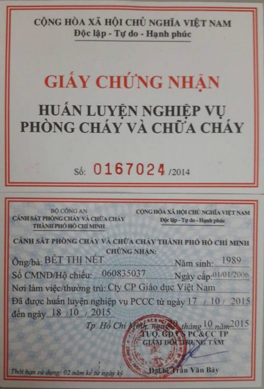 Làm Chứng Chỉ Phòng Cháy Lấy Ngay Tại Làm Bằng Đại Học