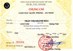 Làm Chứng Chỉ Quốc Phòng Lấy Ngay Tại Làm Bằng Đại Học