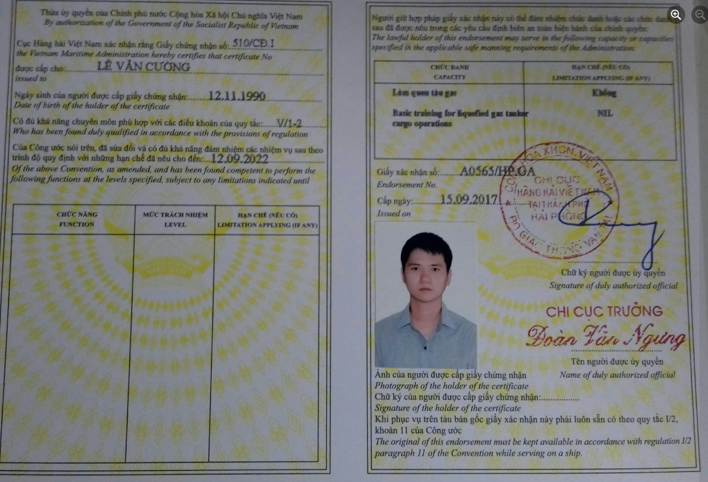 Làm Chứng Chỉ Tàu Dầu Lấy Ngay Tại Làm Bằng Đại Học