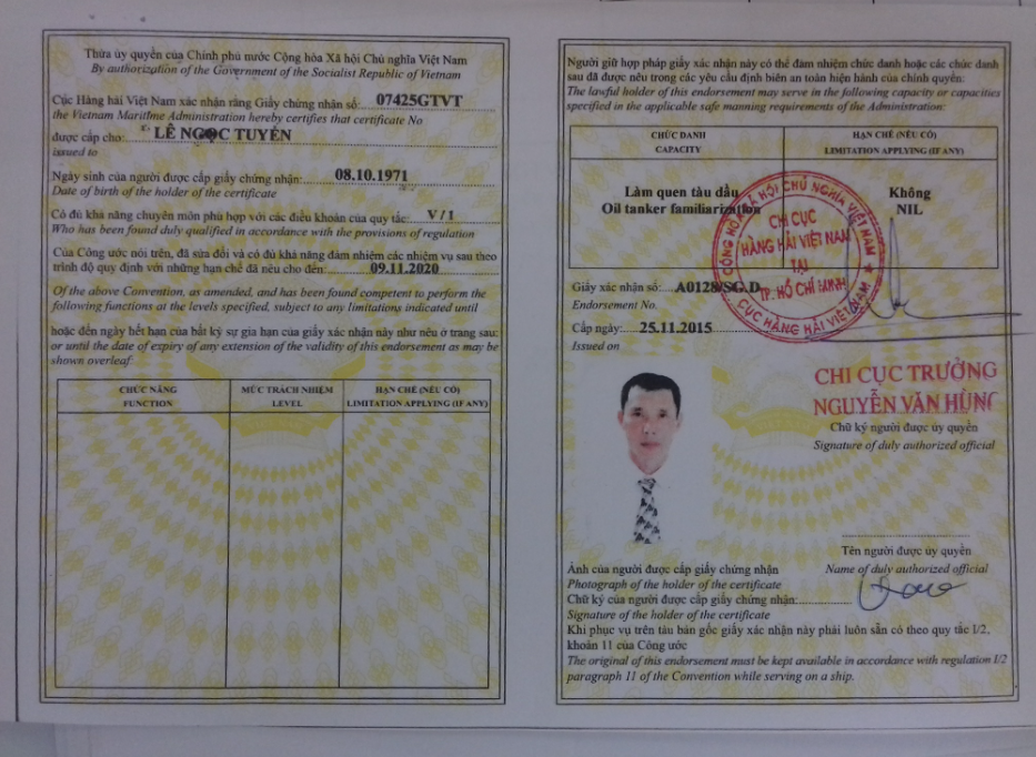 Làm Chứng Chỉ Tàu Dầu Lấy Ngay Tại Làm Bằng Đại Học
