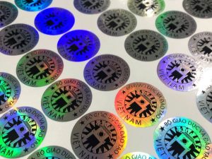 Cung Cấp Tem Bằng Cấp 7 Màu 6 Cánh Hologram Bộ Giáo Dục