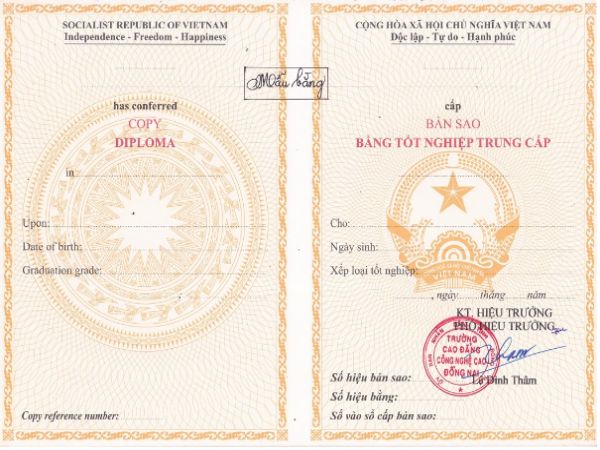 Thủ tục cấp phôi bằng cấp và chứng chỉ đáp ứng tiêu chuẩn chất lượng.