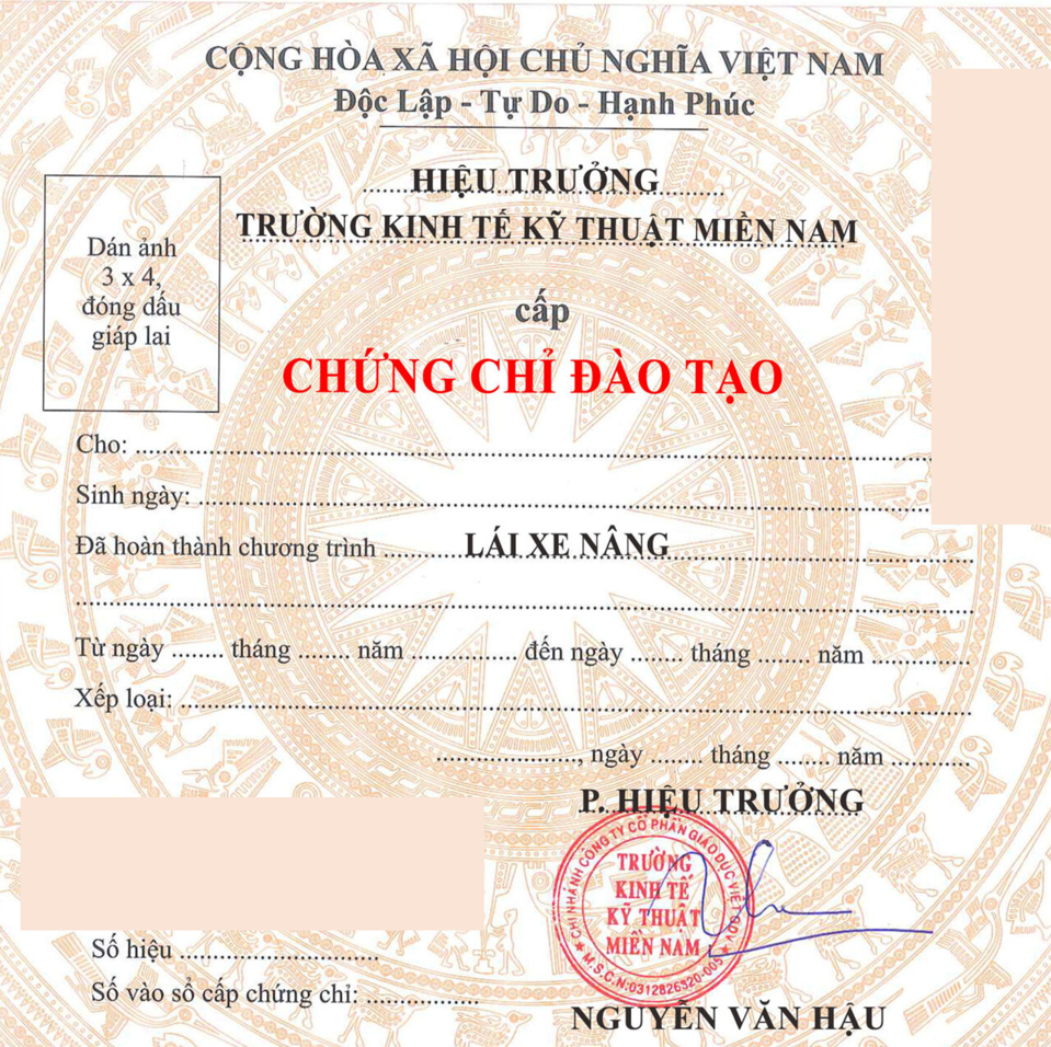 Làm Chứng Chỉ Xe Nâng Giá Rẻ Tại Làm Bằng Đại Học