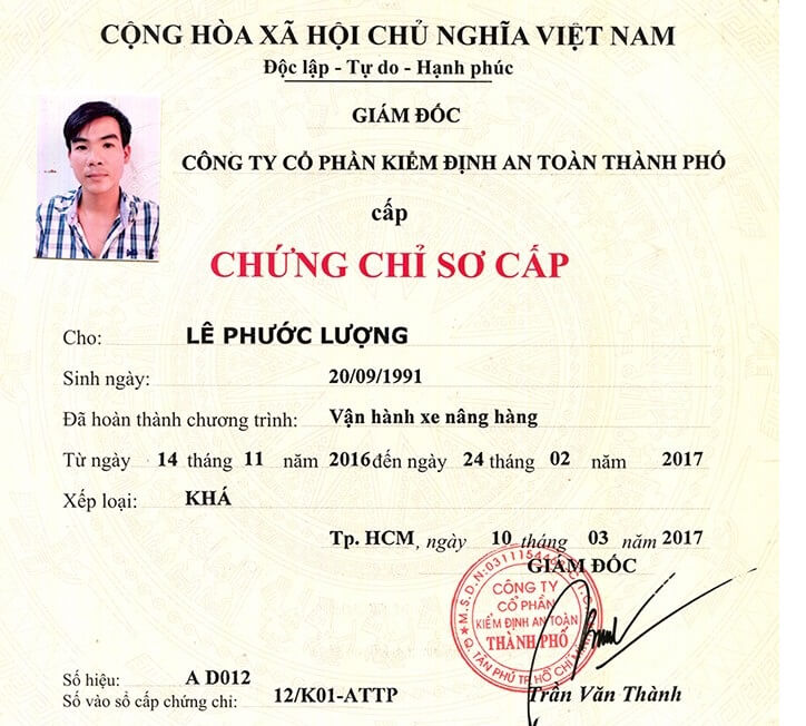 Làm Chứng Chỉ Xe Nâng Giá Rẻ Tại Làm Bằng Đại Học
