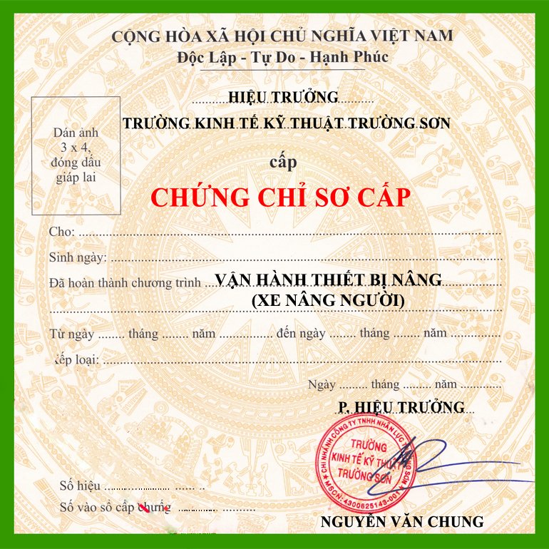 Làm Chứng Chỉ Xe Nâng Giá Rẻ Tại Làm Bằng Đại Học
