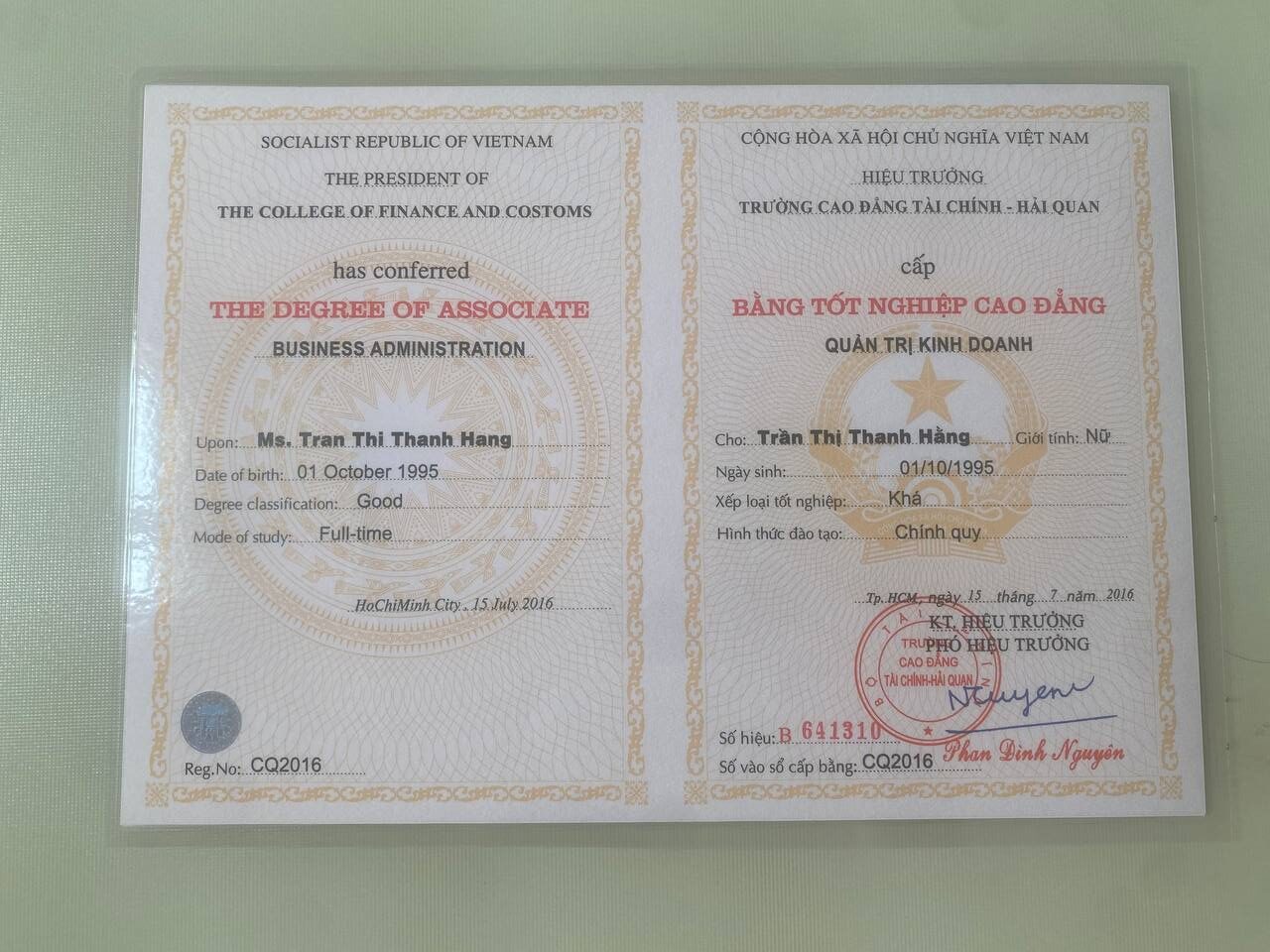 Làm Bằng Cao Đẳng Phôi Thật Bao Xin Việc Giá Từ 2 Triệu