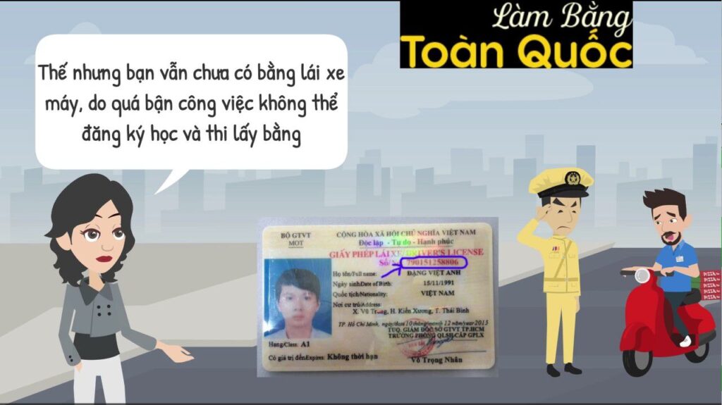 Làm Bằng Lái Xe Máy Không Cần Thi Giá Rẻ Và Uy Tín