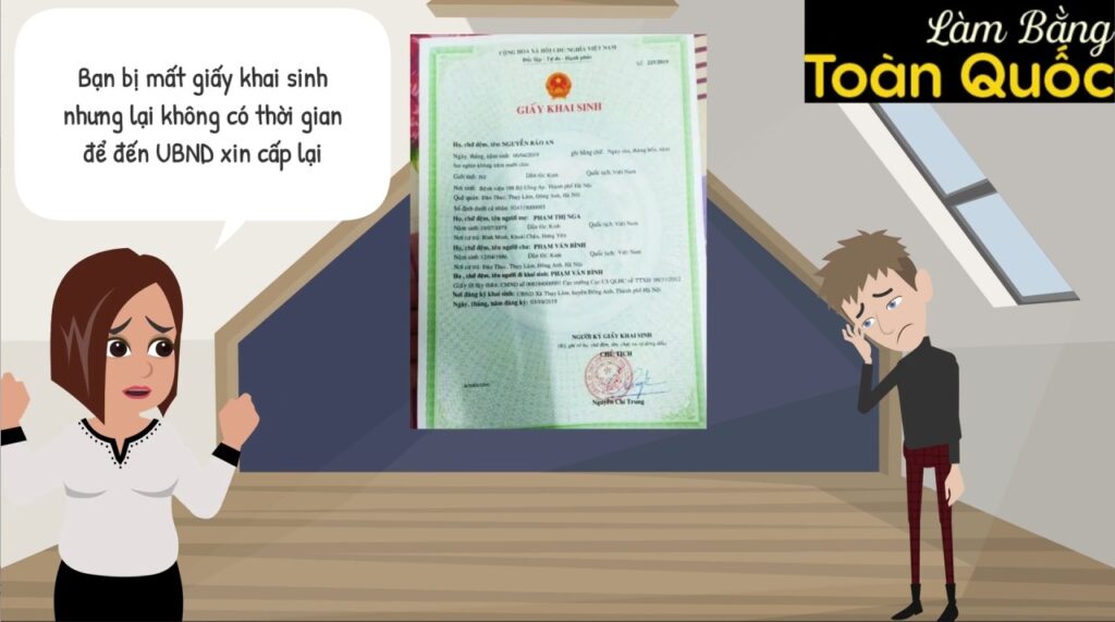 Địa Chỉ Làm Giấy Khai Sinh Giả Uy Tín, Không Cần Cọc