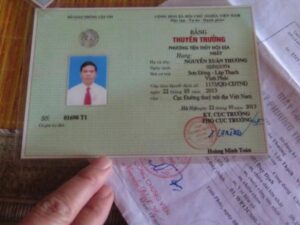 Làm Bằng Thuyền Trưởng Bao Sử Dụ Lưu Thông Đường Thủy