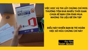 Làm Chứng Chỉ Tin Học MOS Không Cần Cọc Trước