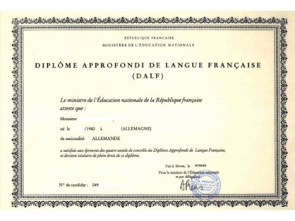 Bảng giá dịch vụ làm chứng chỉ tiếng Pháp tại Làm Bằng Đại Học