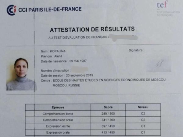 Làm chứng chỉ tiếng Pháp TEF (Test d'Évaluation de Français)