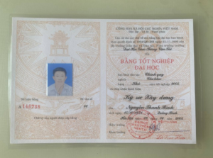 Mẫu bằng đại học giao thông vận tải năm 2005